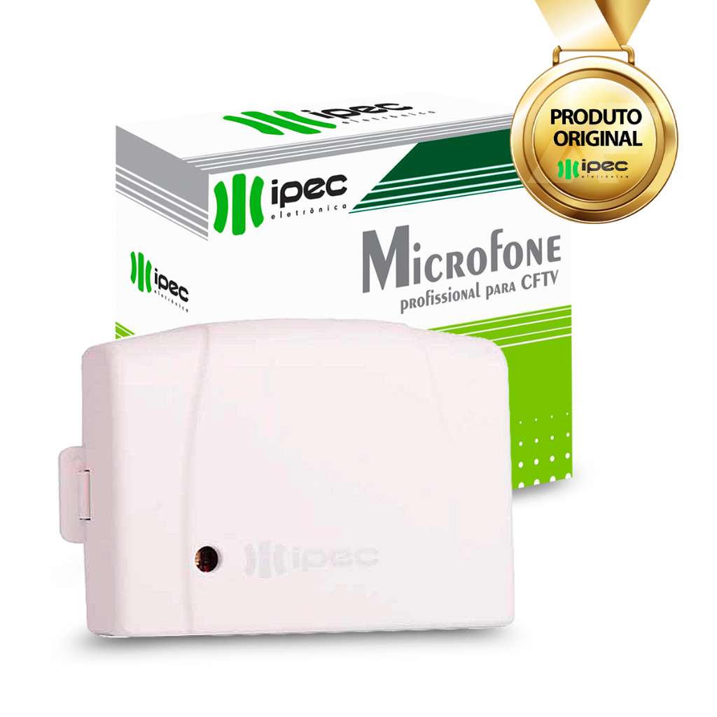 Microfone Profissional Universal Cftv Segurança Ipec