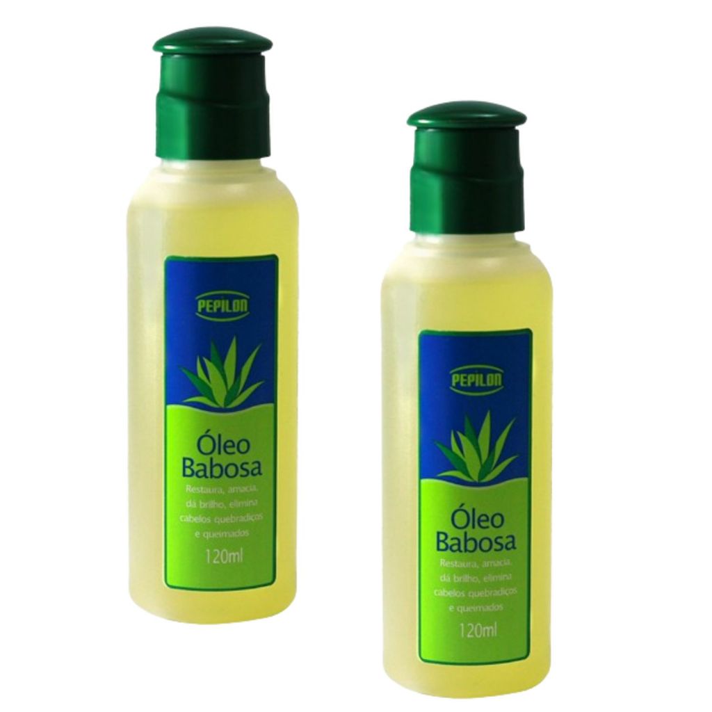 Kit 2 Óleo De Babosa Cabelos Danificados 120Ml - Pepilon | Shopee Brasil