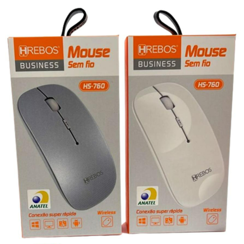 Mouse Bluetooth HREBOS HS-760 | Shopee Brasil