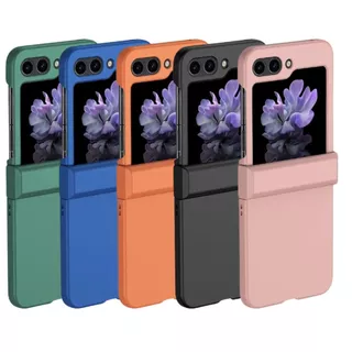 Capinha Capa Para Z Flip 5 Com Proteção no Meio Diversas Cores Silicone Anti Impacto Case Transpar