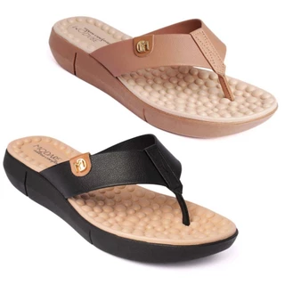 Chinelo Ortopedico Modare Feminino Esporão Massageador Macio Nude Camel