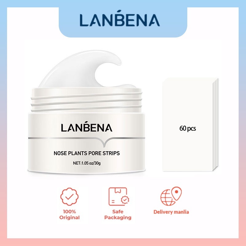 Lanbena Blackhead Whiteheads Remover Mask Facial Peeling Nose Strip Acne Deep Cleansing 30g