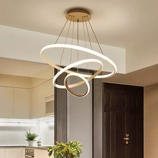 Lustre escandinavo com 3 cores e 1 luz de teto para sala de estar, sala de jantar e bar domésticos