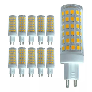Kit 10 Lâmpadas Halopim G9 LED 12W Branco Quente e Frio BIVOLT