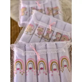 Fralda de Pano KIT 5 fraldas Luxo Fralda bebe Menino e menina Neutro 100% Algodão Fralda Bordada em Oferta na Shopee