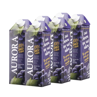 Kit Suco Aurora Tetra Pak 1,5L - 6un - Kit Suco Aurora Tetra Pak 1,5L - 6un
