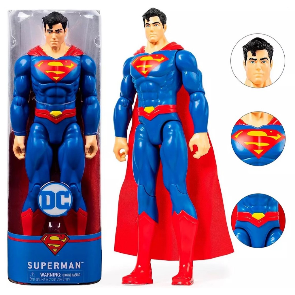 Boneco Articulado Superman Super-Homem Clássico 30 Cm Liga Da Justiça ...