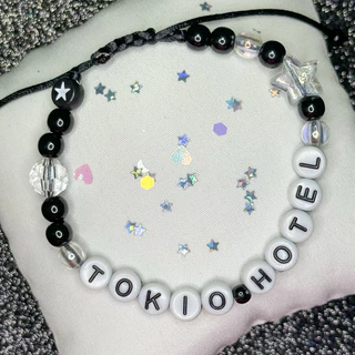Pulseira de Miçanga com Fecho Ajustável Tokio Hotel