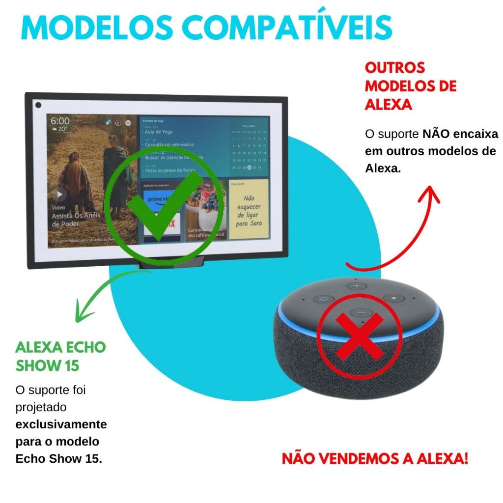 Suporte Base Stand Angulado de Mesa Compatível com Amazon Suporte Base Stand Angulado de Mesa Compatível com Amazon