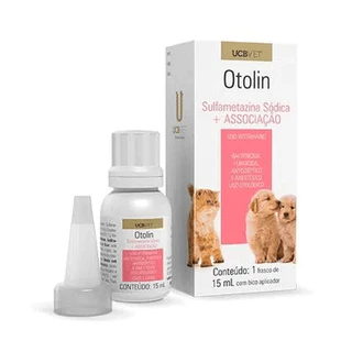 Otolin 15 Ml Otológica Infecção Otites Otorréias Cães Gatos