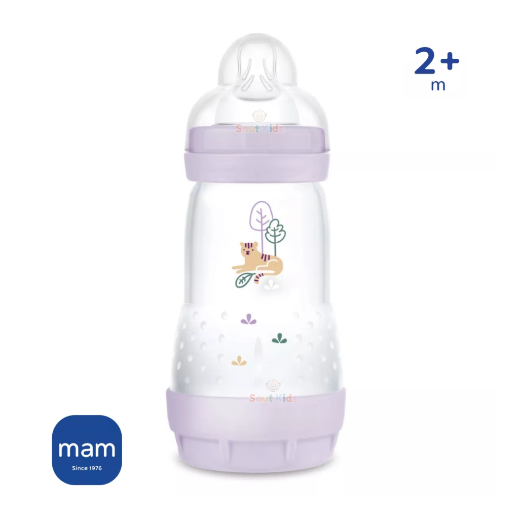 Mamadeira MAM Anticólica Easy Start 260ml (2+ Meses) Bebê Menina ...