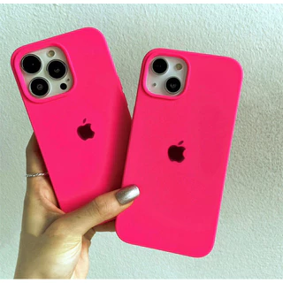 Capa Capinha Case Aveludada Pink Para iPhone 7 PLUS XR XS 11 11PROMAX 12 12PROMAX 13 14 15 PRO MAX
