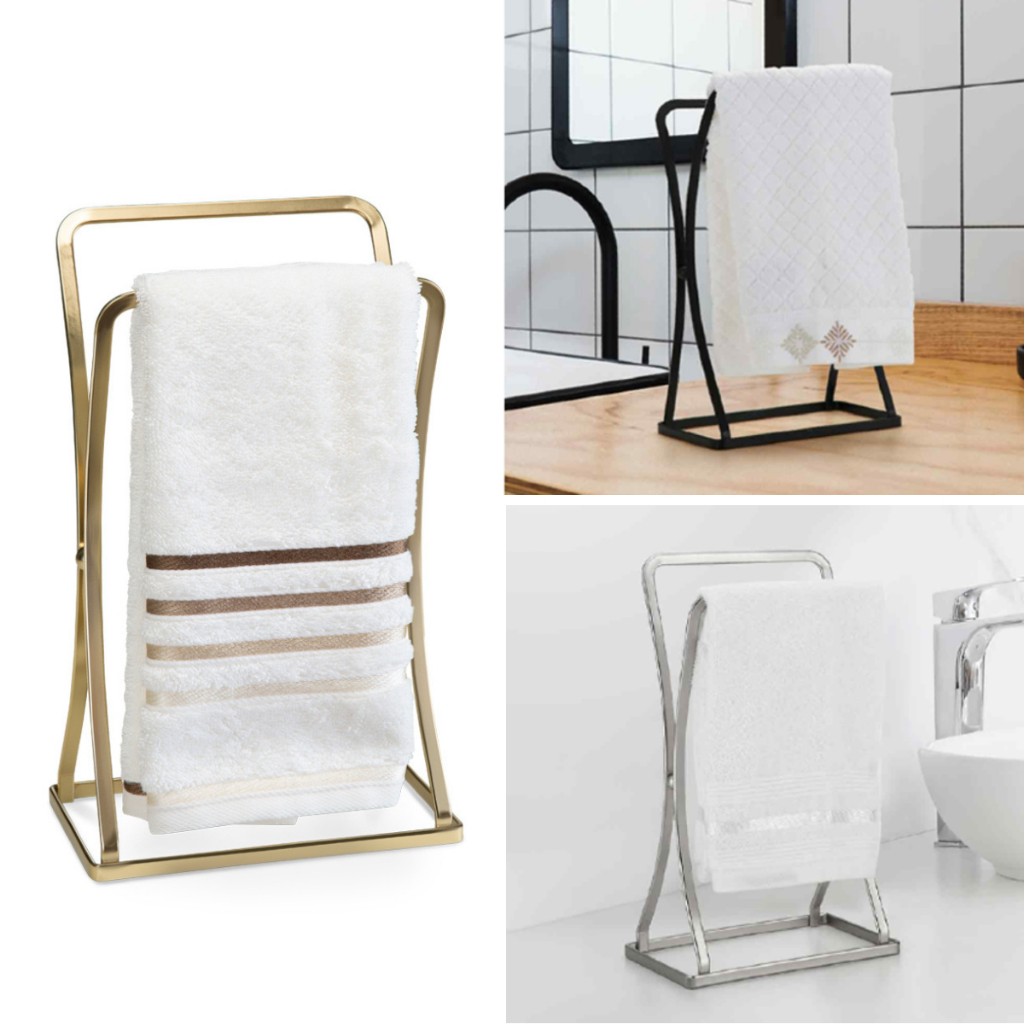 Porta Suporte Toalha Lavabo Bancada Pia Banheiro