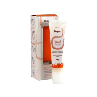 Vitamina C Fórmula 20% Pura Com retinol, Para o Rosto, Sérum Facial, Skin Care 35g - Bisyou
