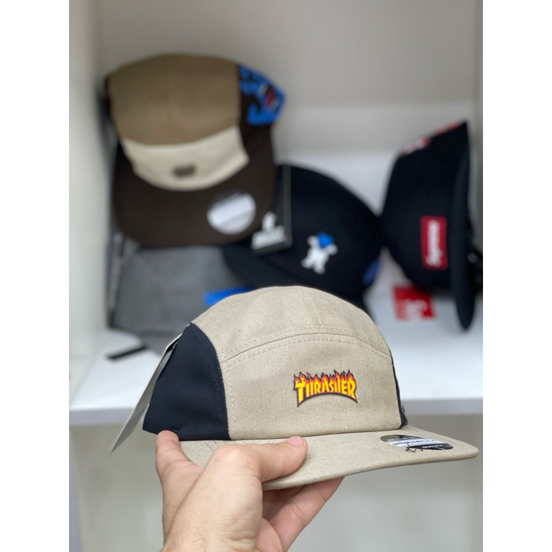 boné aba reta skatista / five panel fitão