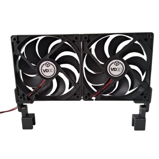 Cooler Duplo 120mmx120mm + Suporte para Aquário