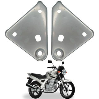 SUPORTE DO FAROL CBX 250 TWISTER ESQUERDO DIREITO PRATA ORIGINAL (1PAR)