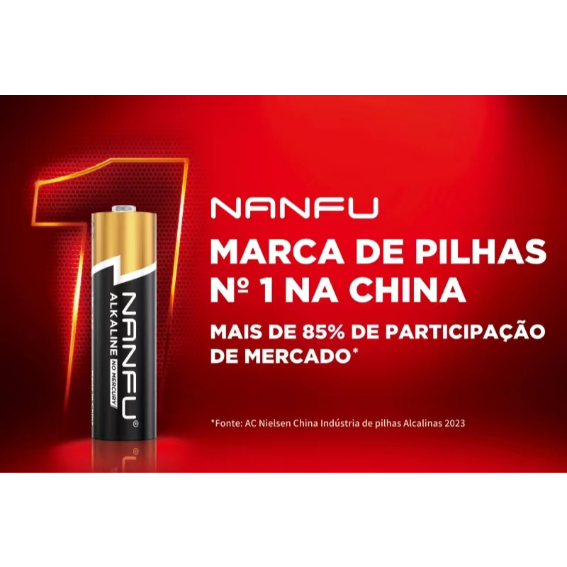 Pilhas e Baterias Nanfu 9V/C/D/AA/AAA