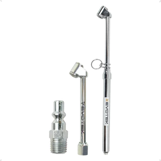 Kit Calibrador Medidor De Pressão 150 Psi Com Bico Para Encher Pneu E Pino De Engate Carro Moto Uso em Oferta na Shopee