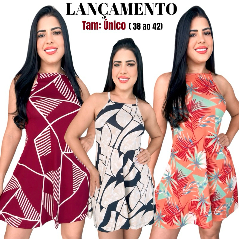 Vestido Curto Feminino Regata Soltinho - Verão Moda Gringa