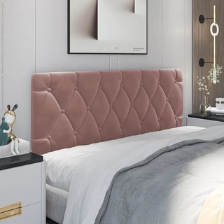 Cabeceira Painel estofado de solteiro cama box 90x54 cores e modelos suede