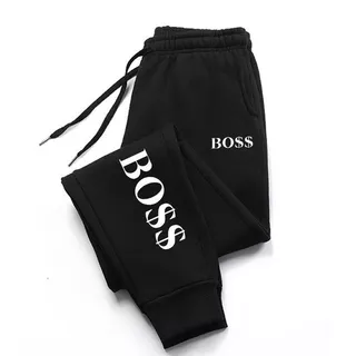 Calça Jogger Moletom Boss com Bolso Lateral Unissex