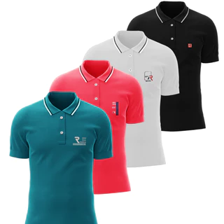 Camiseta Polo Plus Size Masculina Casual 100% Algodão Basica Lisa Slim Fit