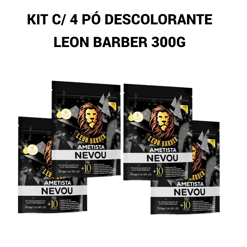 Pó Descolorante Leon Barber Ametista 300g | Shopee Brasil