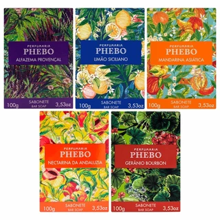 Sabonete Phebo Mediterrâneo Em Barra 100G Diversas Fragrâncias