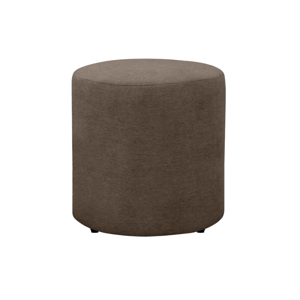 Puff Banqueta Redondo Suede Conforto Thor - 9 Cores