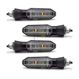 Kit 4 Pisca Led Twister Seta Para Moto Universal Modelo Esportivo LED Sequencial Yamaha Honda Fan Titan 150/160 CB250 Twister Cb300 Tornado