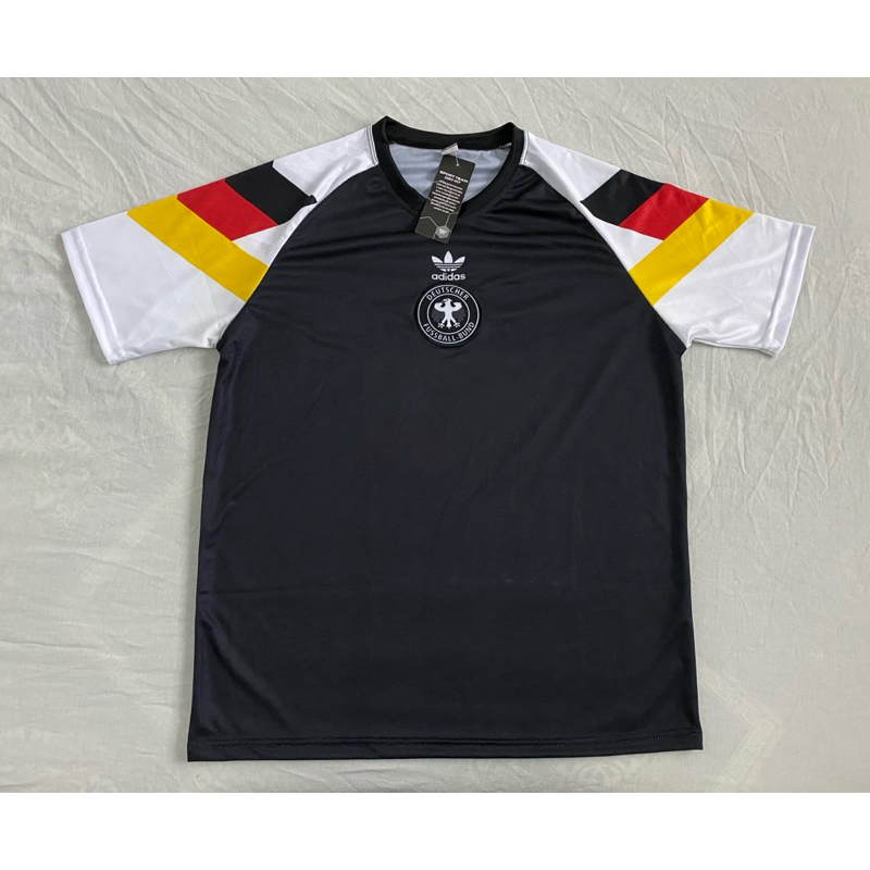 Camisa Camiseta de Time Seleção Alemanha Estilo Retrô Pré Jogo Futebol Masculino Adulto