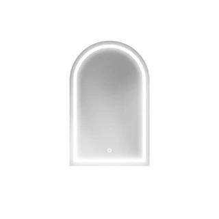 Espelho Lapide Jateado 80x50cm Com Led Decoração de Parede Lapidado Salão Maquiagem Banheiro