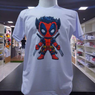 Camisa Camiseta Deadpool e Wolverine | Marvel (unissex 100%Poliéster)