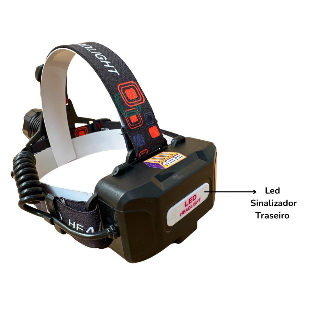 Lanterna De Cabeça Led V3 Longo Alcance 800 Metros Pesca JYX JY