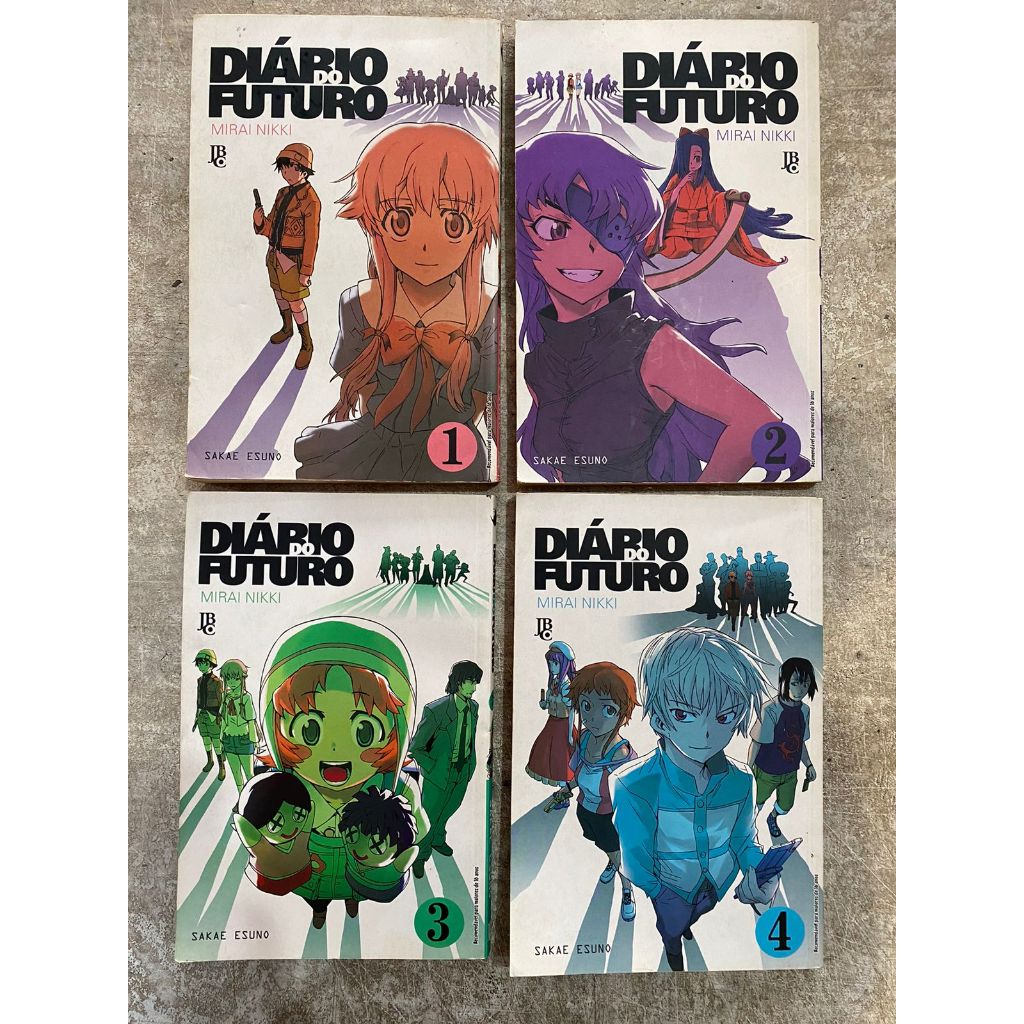 Mirai Nikki: Diário do Futuro Vol.01 ao Vol.04 - Sake Esuno