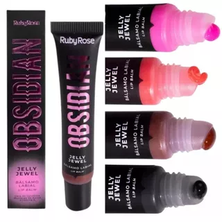 Batom Lip Balm Jelly Jewel Obsidian Ruby Rose em Oferta na Shopee