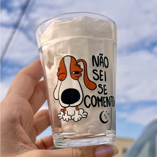 Copo Cachorro Não sei se comento - Vidro 190ml