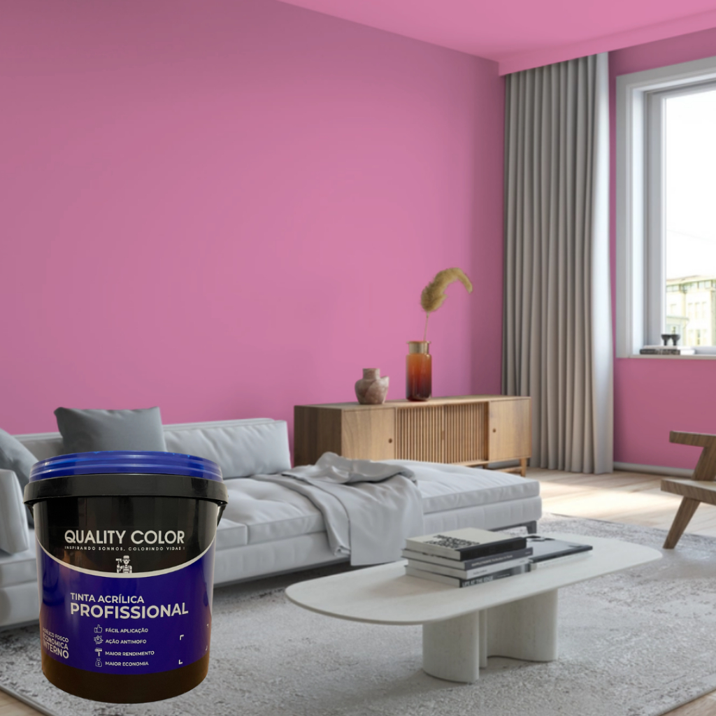Tinta Pink Profissional Quality Color Tinta para Parede Cores | Shopee ...