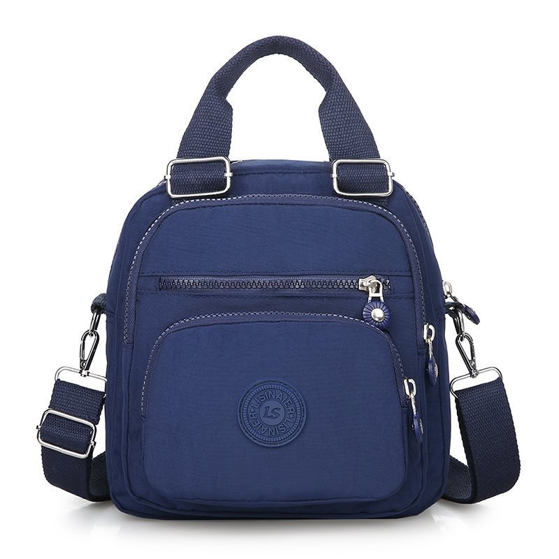 Bolsa Feminina Nylon Impermeável Vira Mochila Transversal Tiracolo
