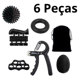 Kit Hand Grip Flexor Punho Exercício Mãos Mão Treinar Aderência força antebraço dedos Fortalecimento