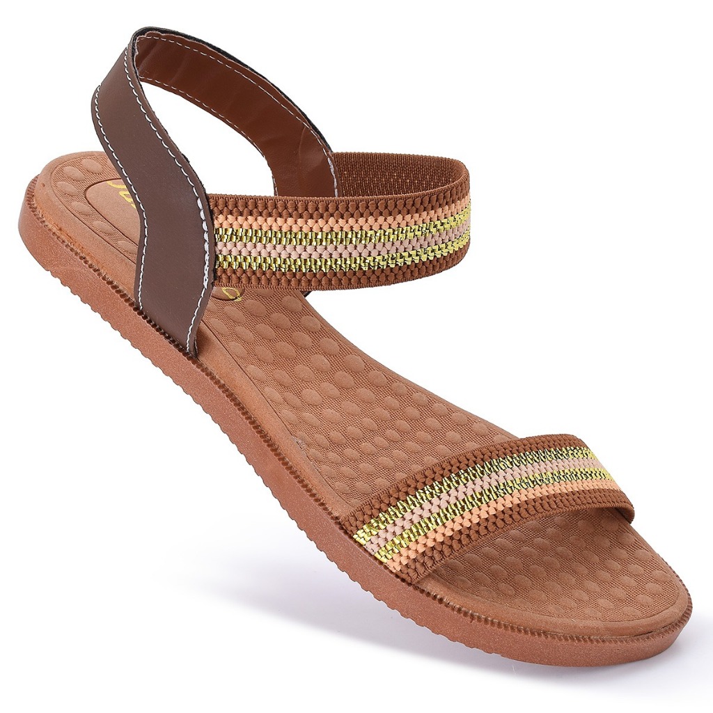 Sandalia elastico feminina com traseira sandalha elástico bico redonda sola reta macia casual !!!