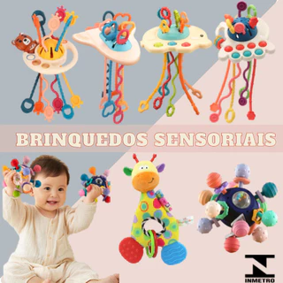 Brinquedo Sensorial - Brinquedos para bebê - Mordedor - Chocalho - Brinquedo Infantil