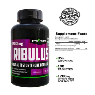 Suplemento Testo Booster 1200mg 100 tablets - Myo force Importado