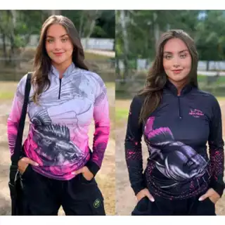camisa camiseta feminina com proteção solar