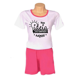 Pijama PERSONALIZADO ADULTO Curto Masculino e Feminino (UNISSEX) girlfriend boyfriend sua foto arte em Oferta na Shopee