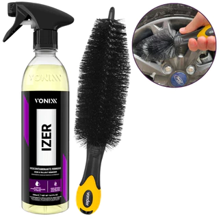 Kit Limpa Roda Da Vonixx Izer 500ml Escova Media Furo De Roda Vonder
