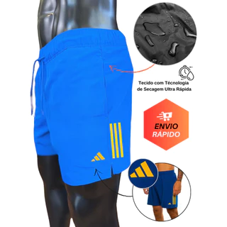 bermuda Masculina dri-fit com elastano para Caminhada Treino Corrida e Academia