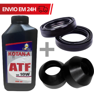 Retentor Bengala Suspensao Garfo Modelo Original + Oleo Atf + Guarda Po Copo Titan Cg Fan Biz 100 e 125 (1988 a 2014) em Oferta na Shopee