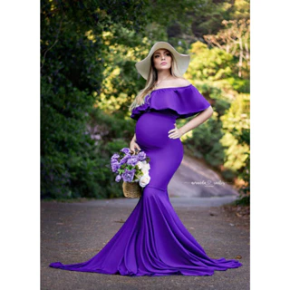 Vestido ciganinha para ensaio de gestante